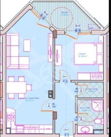 Двустаен апартамент в Бургас, Сарафово - 69 кв.м за 688 €/кв.м - Снимка #1