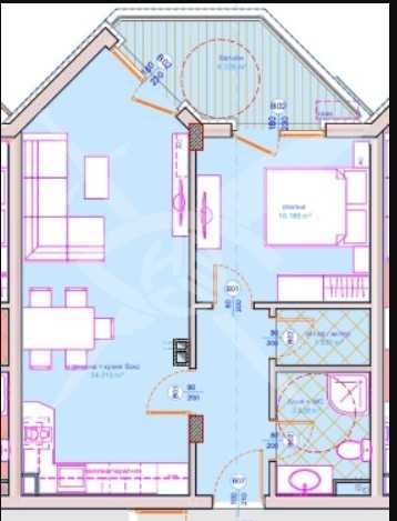 Двустаен апартамент в Бургас, Сарафово - 69 кв.м за 688 €/кв.м - Снимка #1