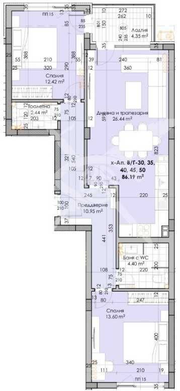 Тристаен апартамент в Пловдив, Кючук Париж - 103 кв.м за 763 €/кв.м - Снимка #1