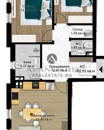 Тристаен апартамент в Пловдив, Кючук Париж - 121 кв.м за 939 €/кв.м - Снимка #1