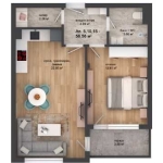 Двустаен апартамент в Пловдив, Кършияка - 69 кв.м за 986 €/кв.м - Снимка #1