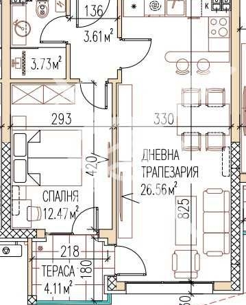 Двустаен апартамент в Пловдив, Остромила - 66 кв.м за 594 €/кв.м - Снимка #1