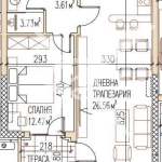 Двустаен апартамент в Пловдив, Остромила - 66 кв.м за 1165 €/кв.м - Снимка #1