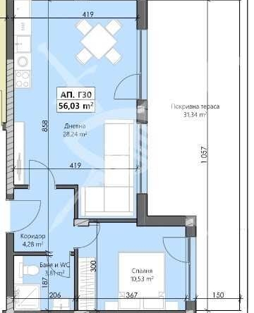 Двустаен апартамент в Пловдив, Кършияка - 101 кв.м за 1016 €/кв.м - Снимка #1