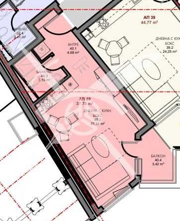 Едностаен апартамент в Поморие - 37 кв.м за 2289 €/кв.м - Снимка #1