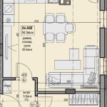 Двустаен апартамент в Пловдив, Прослав - 64 кв.м за 891 €/кв.м - Снимка #1