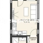 Едностаен апартамент в Пловдив, Христо Смирненски - 36 кв.м за 1128 €/кв.м - Снимка #1