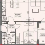Двустаен апартамент в Бургас, Меден рудник - зона Б - 65 кв.м за 1221 €/кв.м - Снимка #1
