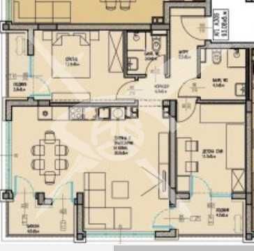 Тристаен апартамент в Бургас, Славейков - 106 кв.м за 1058 €/кв.м - Снимка #1