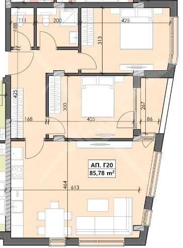 Двустаен апартамент в Пловдив, Кършияка - 105 кв.м за 1198 €/кв.м - Снимка #1