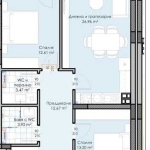 Тристаен апартамент в Пловдив, Кършияка - 92 кв.м за 521 €/кв.м - Снимка #1