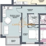 Двустаен апартамент в Варна, Аспарухово - 46 кв.м за 1903 €/кв.м - Снимка #1