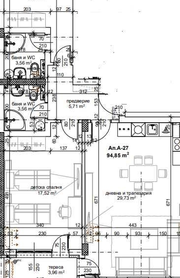 Тристаен апартамент в Пловдив, Тракия - 111 кв.м за 1404 €/кв.м - Снимка #1