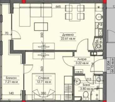 Двустаен апартамент в Бургас, Меден рудник - зона Б - 65 кв.м за 1257 €/кв.м - Снимка #1