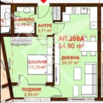 Двустаен апартамент в Бургас, Сарафово - 54 кв.м за 846 €/кв.м - Снимка #1