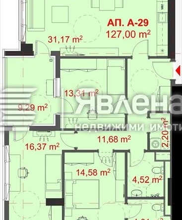 Четиристаен апартамент в Бургас, Славейков - 148 кв.м за 1452 €/кв.м - Снимка #1
