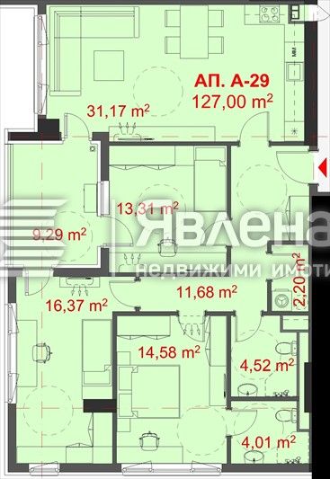 Четиристаен апартамент в Бургас, Славейков - 148 кв.м за 1452 €/кв.м - Снимка #1
