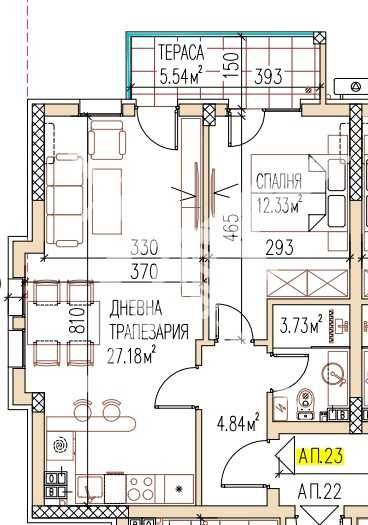 Двустаен апартамент в Пловдив, Остромила - 73 кв.м за 588 €/кв.м - Снимка #1