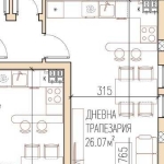 Двустаен апартамент в Пловдив, Остромила - 68 кв.м за 1100 €/кв.м - Снимка #1