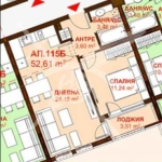 Двустаен апартамент в Бургас, Сарафово - 52 кв.м за 1589 €/кв.м - Снимка #1