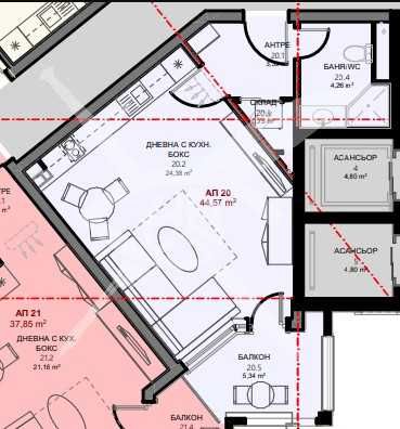 Едностаен апартамент в Поморие - 47 кв.м за 2014 €/кв.м - Снимка #1
