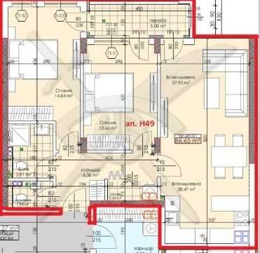 Тристаен апартамент в Пловдив, Тракия - 105 кв.м за 1480 €/кв.м - Снимка #1