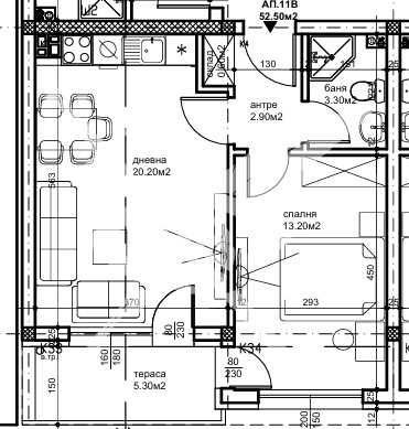Двустаен апартамент в Пловдив, Южен - 61 кв.м за 1097 €/кв.м - Снимка #1