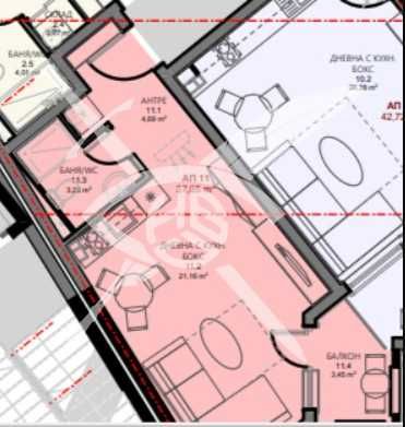Едностаен апартамент в Поморие - 37 кв.м за 2112 €/кв.м - Снимка #1