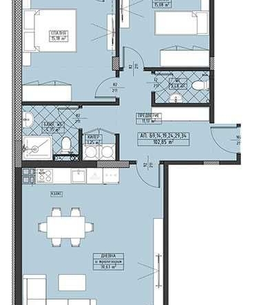 Тристаен апартамент в Пловдив, Христо Смирненски - 118 кв.м за 1002 €/кв.м - Снимка #1