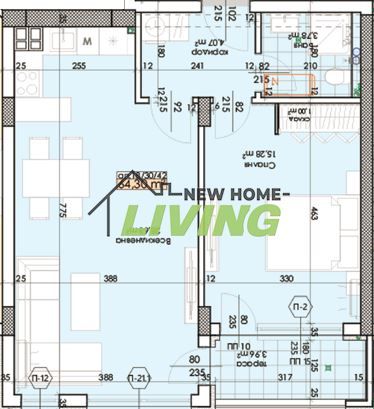 Двустаен апартамент в Пловдив, Тракия - 76 кв.м за 1395 €/кв.м - Снимка #1