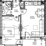 Двустаен апартамент в Пловдив, Беломорски - 60 кв.м за 1104 €/кв.м - Снимка #1