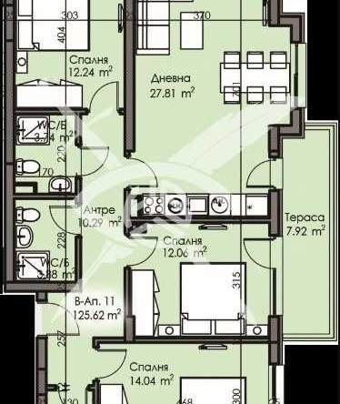 Многостаен апартамент в Бургас, Изгрев - 125 кв.м за 1206 €/кв.м - Снимка #1