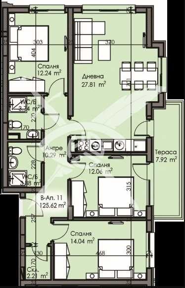 Многостаен апартамент в Бургас, Изгрев - 125 кв.м за 1206 €/кв.м - Снимка #1