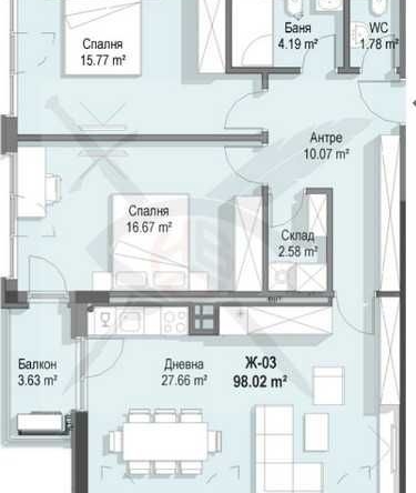 Тристаен апартамент в София, Кръстова вада - 115 кв.м за 1444 €/кв.м - Снимка #1
