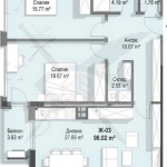 Тристаен апартамент в София, Кръстова вада - 115 кв.м за 1705 €/кв.м - Снимка #1