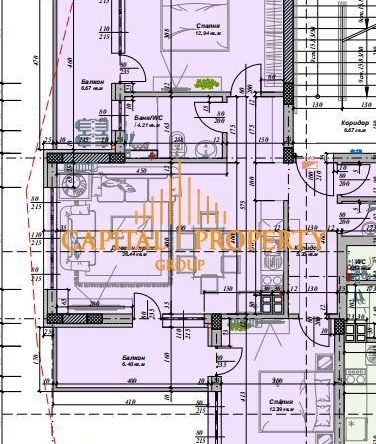 Тристаен апартамент в Варна, м-т Акчелар - 106 кв.м за 1386 €/кв.м - Снимка #1