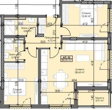Тристаен апартамент в Пловдив, Тракия - 103 кв.м за 1086 €/кв.м - Снимка #1