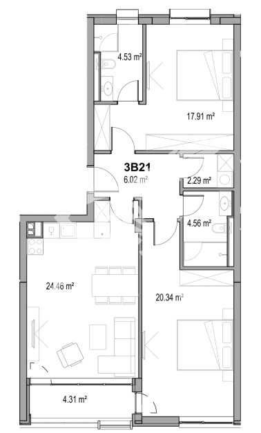 Тристаен апартамент в Пловдив, Христо Смирненски - 116 кв.м за 1778 €/кв.м - Снимка #1