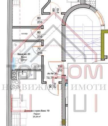 Тристаен апартамент в Варна, Левски - 87 кв.м за 1666 €/кв.м - Снимка #1