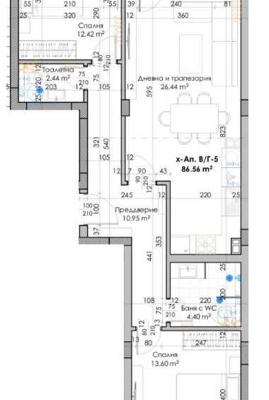 Тристаен апартамент в Пловдив, Кючук Париж - 107 кв.м за 885 €/кв.м - Снимка #1