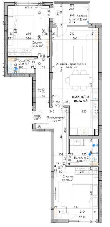 Тристаен апартамент в Пловдив, Кючук Париж - 107 кв.м за 885 €/кв.м - Снимка #1