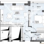 Двустаен апартамент в Пловдив, Кършияка - 67 кв.м за 1094 €/кв.м - Снимка #1