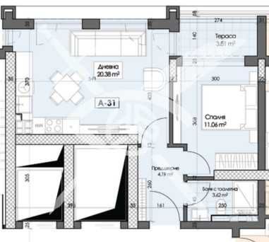 Двустаен апартамент в Пловдив, Кършияка - 67 кв.м за 1094 €/кв.м - Снимка #1