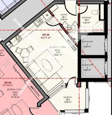 Едностаен апартамент в Поморие - 44 кв.м за 2280 €/кв.м - Снимка #1