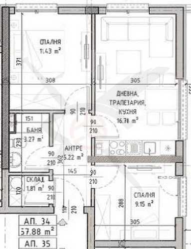 Тристаен апартамент в София, Малинова долина - 77 кв.м за 1443 €/кв.м - Снимка #1