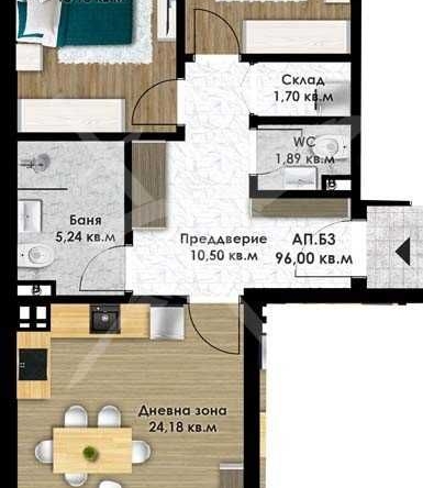 Тристаен апартамент в Пловдив, Остромила - 113 кв.м за 941 €/кв.м - Снимка #1