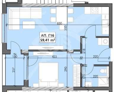 Двустаен апартамент в Пловдив, Кършияка - 73 кв.м за 559 €/кв.м - Снимка #1