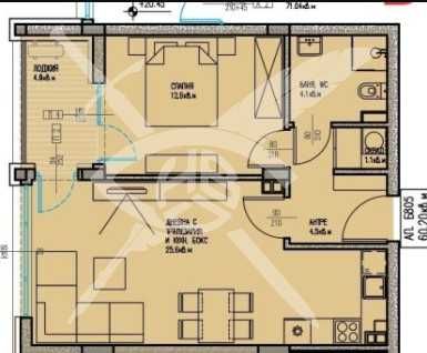 Двустаен апартамент в Бургас, Славейков - 73 кв.м за 1108 €/кв.м - Снимка #1