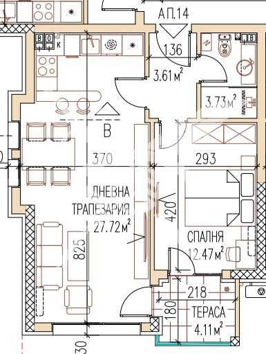 Двустаен апартамент в Пловдив, Остромила - 71 кв.м за 591 €/кв.м - Снимка #1