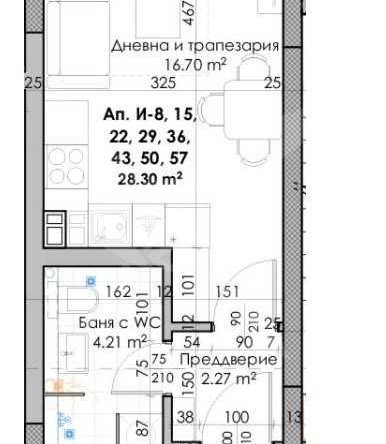 Едностаен апартамент в Пловдив, Южен - 36 кв.м за 1167 €/кв.м - Снимка #1